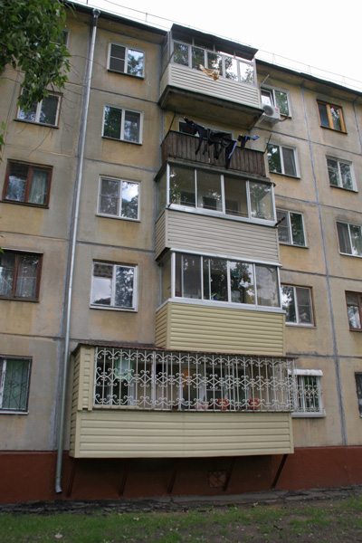 балкон на 2 комнаты