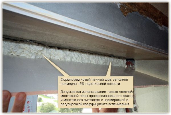 Если не устанавливать вторую рейку возле рамы, то необходимо будет использовать монтажную пену, но это упростит финишную обработку