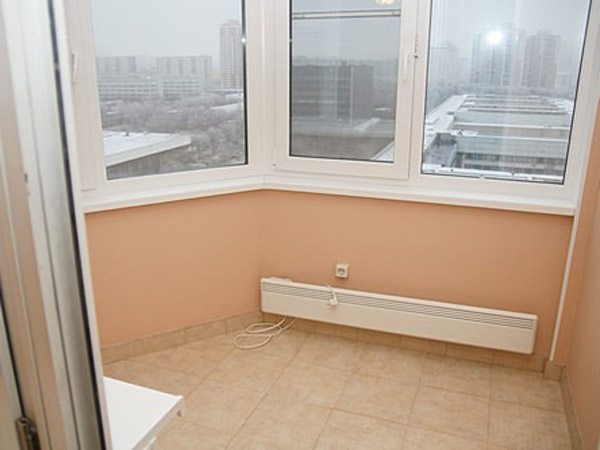 как провести отопление на лоджию