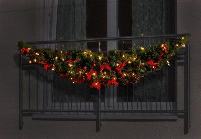 новогодний балкон