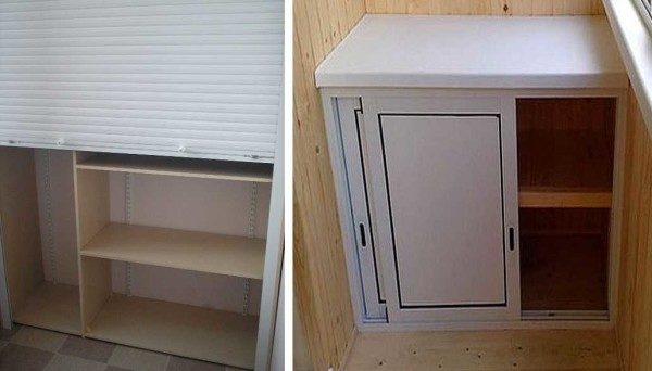 Раздвижные двери балконных шкафов позволяют серьезно экономить пространство.
