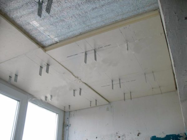 Разметка позволит правильно установить подвесы